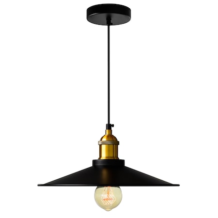Cwi Lighting Brave 1 Light Down Mini Pendant With Black Finish 9605P13-1-101